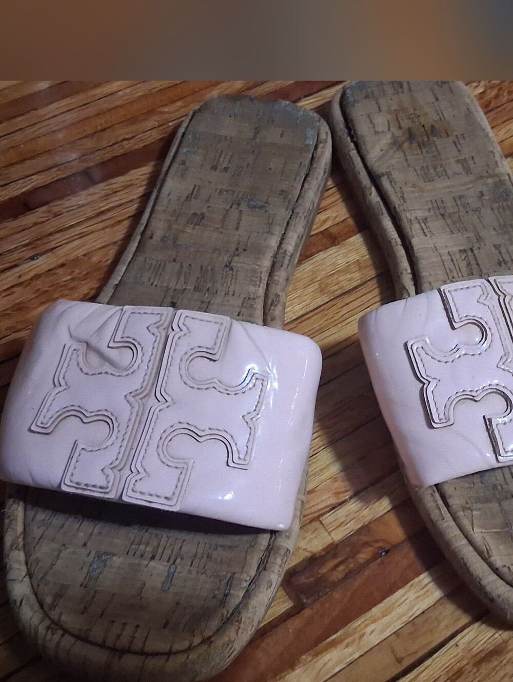 Tory Burch Double T Sport Slide Petunia Pink- 8.5